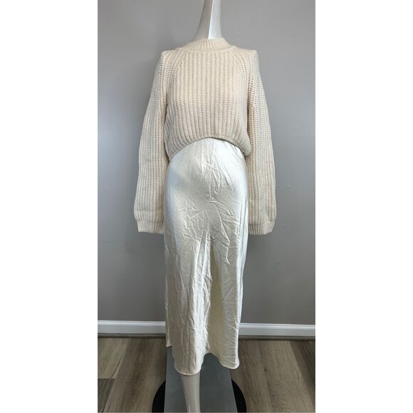 DH NEW YORK Ren Sweater Dress In Ivory Size XS $250 - Picture 6 of 11